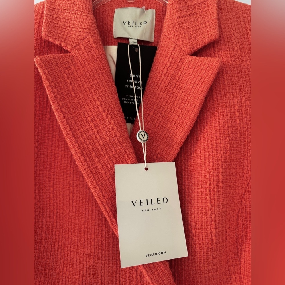 Chic Orange Blazer NWT - Picture 3 of 16